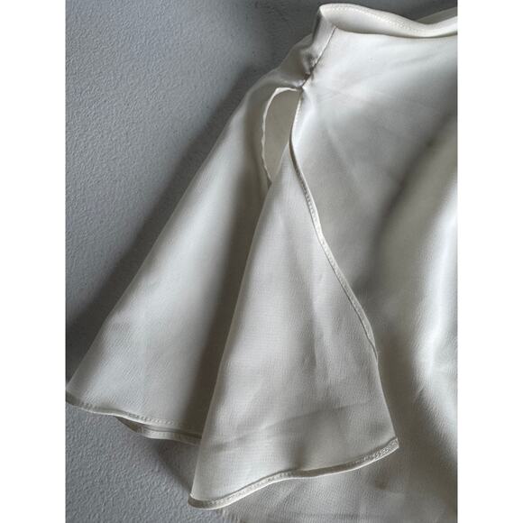 Calvin Klein one shoulder blouson dress palm leaves S - Picture 12 of 12